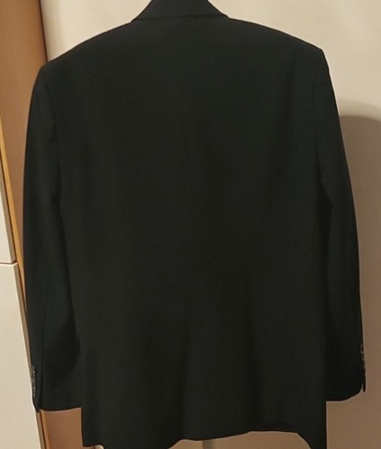 CALVIN KLEIN Boys Blazer Navy Blue Size 14 Husky - Picture 2 of 4