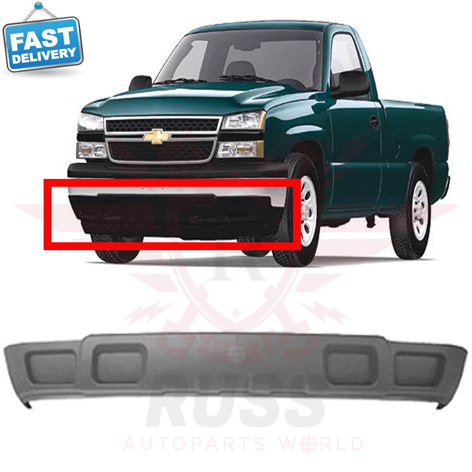 New Front Bumper Air Deflector Light Gray For 2003-2007 CHEVROLET SILVERADO 1500 Foto 2 de 4