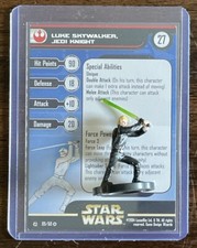 Star Wars Miniatures Rebel Storm Luke Skywalker Jedi Knight 09/60 w/Card
