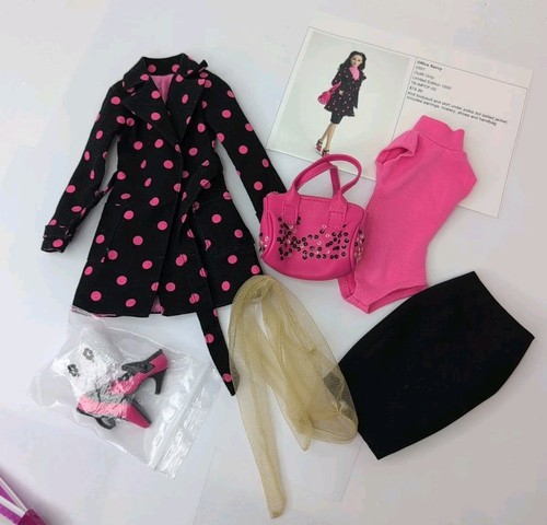 16 Zoll Tonner Tyler Wentworth Puppe Outfit Büro versiert pink & schwarz gepunktet #U