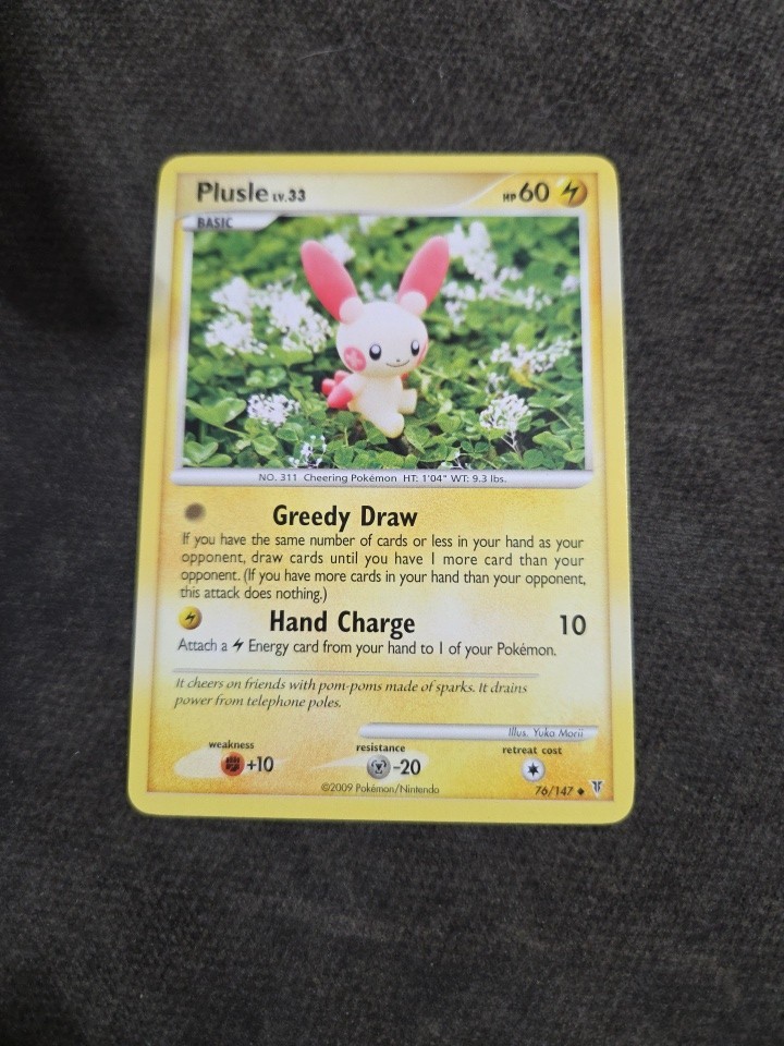 Pokemon Plusle 76/147 Uncommon Supreme Victors 2009 Regular NM Near Mint