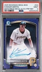 2025 Bowman Chrome - #KG Konnor Griffin Purple Refractor Auto /199 (RC). Pop 6.