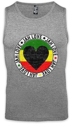Jah Love Herren Tank Top Rasta Music Jah Babylon Musik Rastafari Bob Reggae