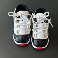 Jordan Kids Black, White, and Red Sneakers no