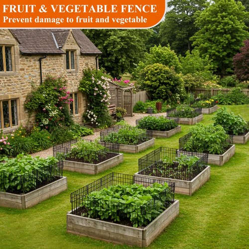 Garden Border Edging Fences, 12.32"*16.81" Decorative Fence Panel, Small Gard... - Picture 9 of 9