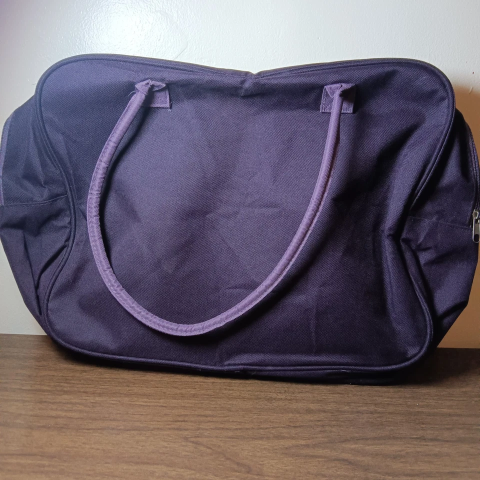 Bolso de Mano Yves Rocher Para Mujer Estampado Púrpura Lona Foto 2 de 4