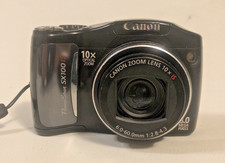 Cannon Powershot SX100 IS Camera 8.0 Megapixel 10X Zoom Tested Not Working READ