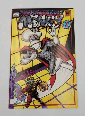 Adventures of  Monkey #1 (VF) Signed by creator John Mundt! World of Monkey 1995