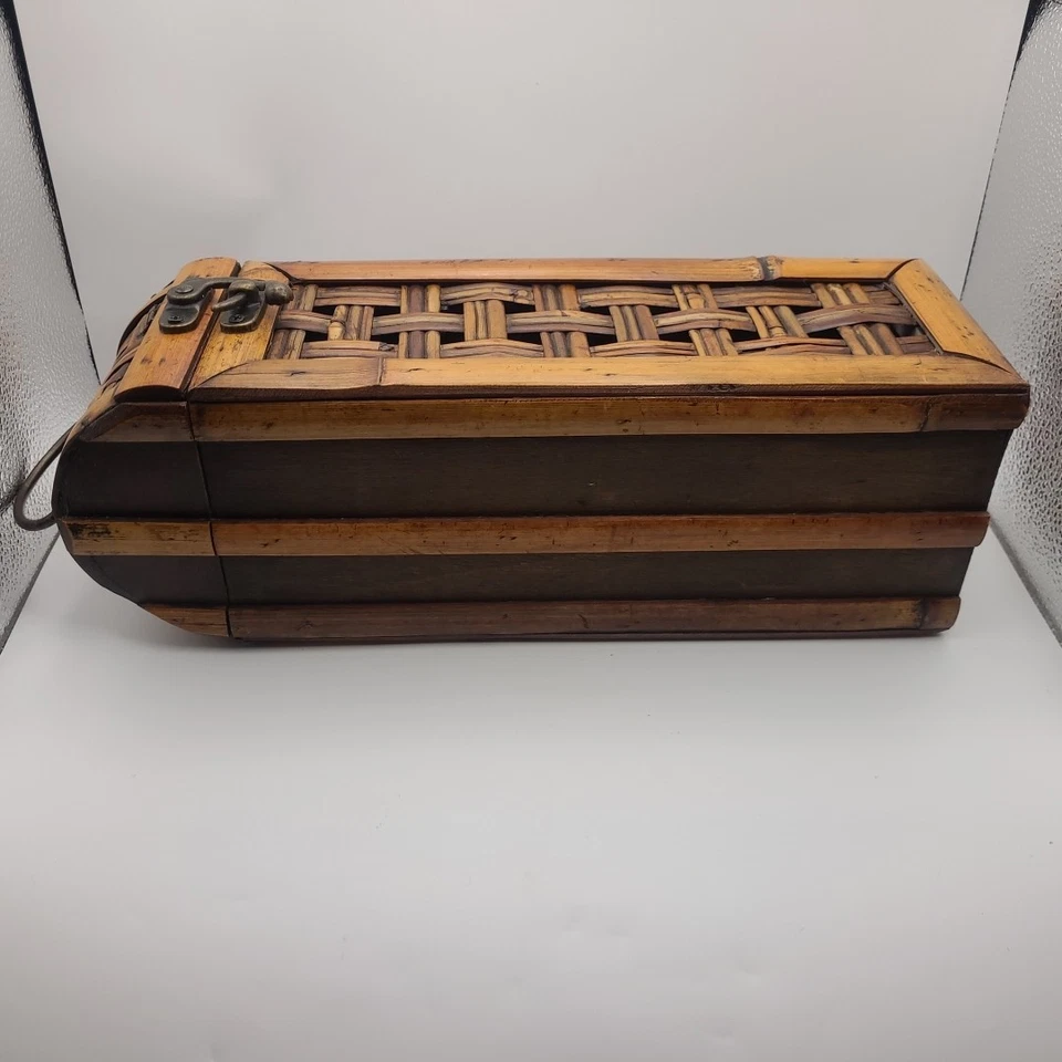 Caja de almacenamiento de bambú de madera de vino/licor Foto 4 de 4