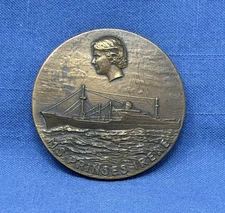 Bronze 1959 Medallion for PRINSES IRENE Maiden Voyage & St. Lawrence Seaway Open