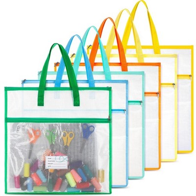 6 Pack 17.7 Inch Sew Project Bag Needlepoint Quilting Embroidery Craft Organi...