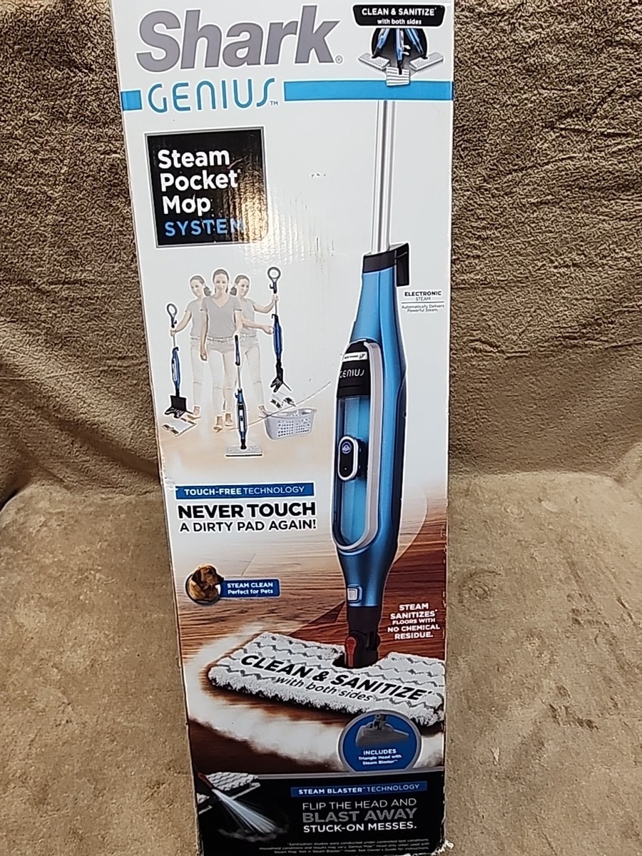 New Shark Genius Steam Pocket Mop System Steam Cleaner All Floor