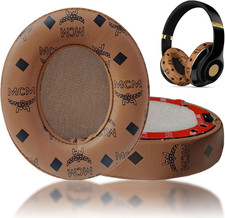 Replacement Earpads for Beats Studio 3/ Studio 2 Headphones - Brown Flower