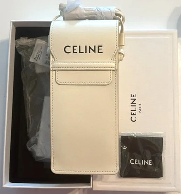 CELINE AUTHENTIC SUNGLASSES EYEGLASSES SHOULDER WHITE CASE WITH BOX POUCH CLOTH!