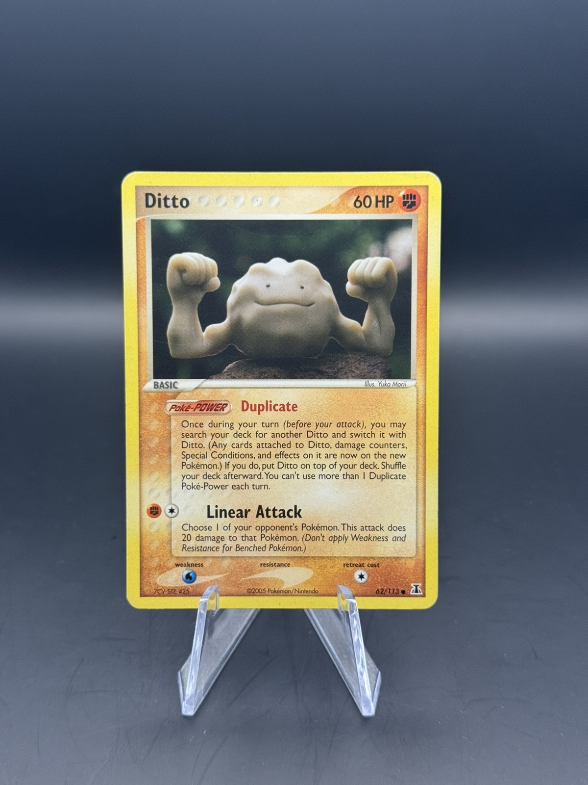 Pokémon TCG Ditto Geodude Card 62/113 EX Delta Species Yuka Morii NM