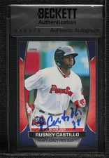 BAS 2018 Choice Pawtucket Red Sox Rusney Castillo #07 Seal of Authenticity ow6