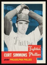 1991 Topps Archives 1953 Curt Simmons #318 REPRINT BASEBALL CARD Phillies