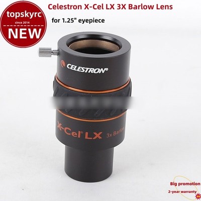 Celestron X-Cel LX 3X Barlow Lens with Anti-slip Rubber Ring for 1.25'' Eyepiece