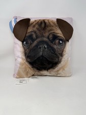 Pug Puppy Lifelike 3D Pillow Decor NWT