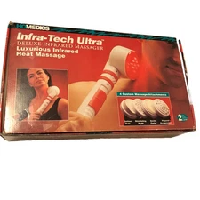 Homedics Massage Wand Infra-Tech Ultra QB-60 Deluxe Infrared Handheld Heat 1993