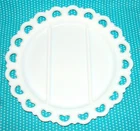 Vtg Anchor Hocking Old Colony Lace Edge Divided Serving Platter Milk Glass 13”