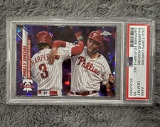 Topps Chrome Sapphire #446 Harper Hoskins Philly Special Purple /10 PSA 10 POP 1