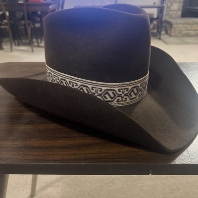 John B. Stetson XXXX 4X Beaver Chocolate Brown Cowboy Hat Size 6 7