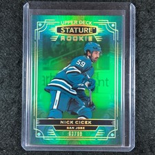2022-23 Stature Hockey NICK CICEK Rookie Base Green 63/99 #107