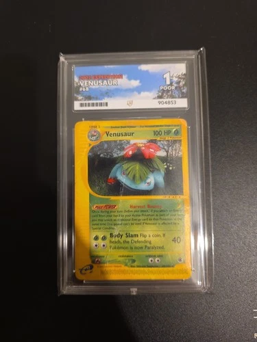 ACE 1 2002 Pokemon Expedition Venusaur 68/165 1 OF 1 SLAB IN THE WORLD!!