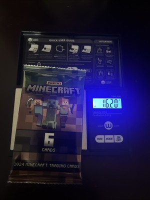 HEAVY!! Single Pack of 2025 Minecraft Six Cards Per Pack New Sealed 16.20 Grams