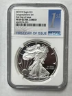 2018-W 1 oz American Silver Eagle Proof Coin NGC PF-69 Congratulations Set FDI