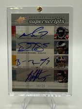 2005 Upper Deck Quad Auto Vick/McNabbs/Roethlisberger/Leftwich /25