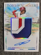 2025 Boys of Summer Sebastian Walcott Jumbo Material Auto Holo Silver 17/25! TX!