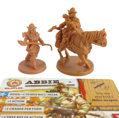 ZOMBICIDE: UNDEAD OR ALIVE Running Wild ABBIE Minis & Card NEW!!