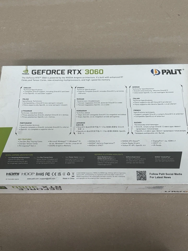 Palit GeForce RTX 3060 Dual 12GB GDDR6 Scheda Grafica - Immagine 4 di 4