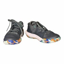 Under Armour Grade School Jet '21 Basketball Shoes Grey Boys 3M EUC