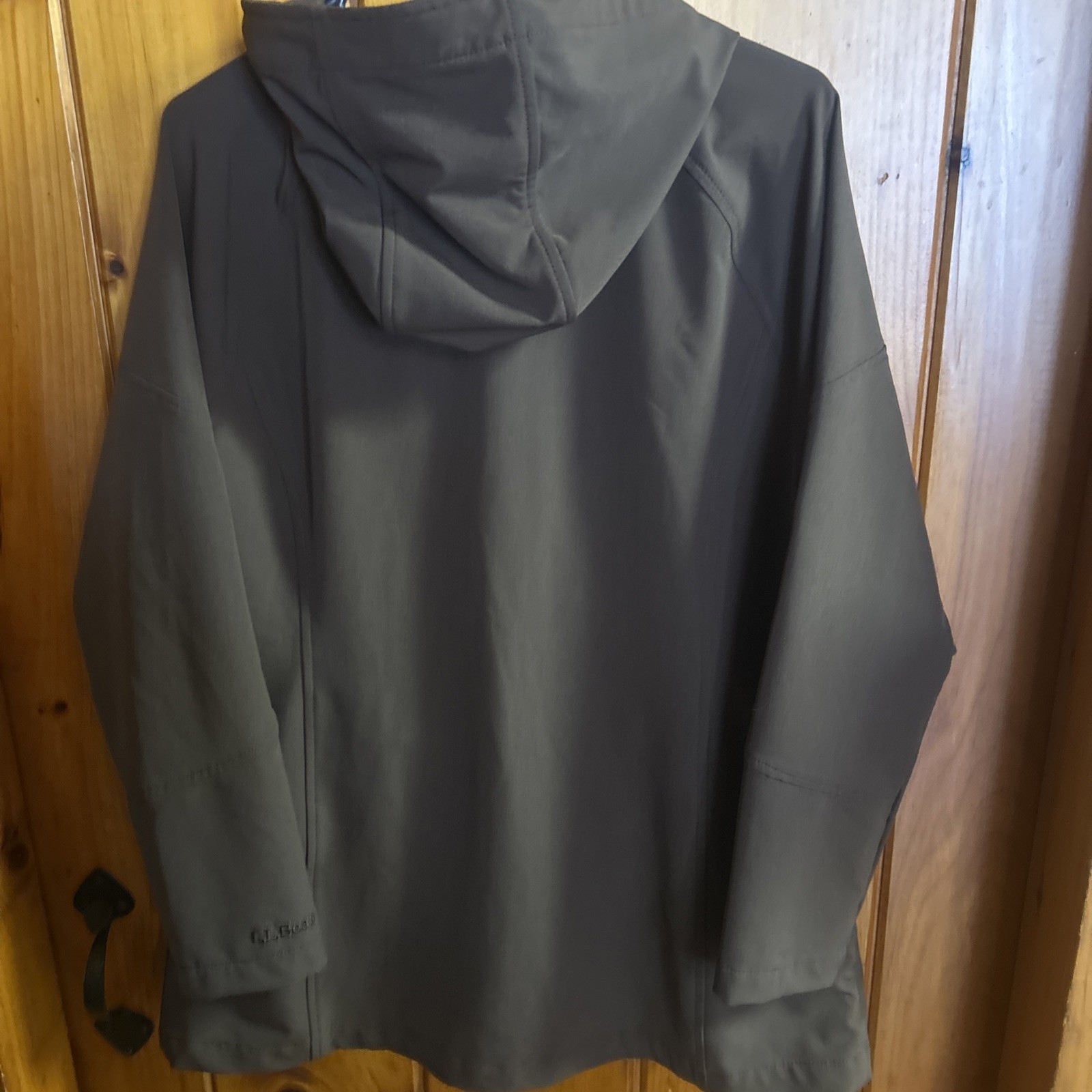 LL Bean Brown Hooded Windproof Softshell Polyeste… - image 7