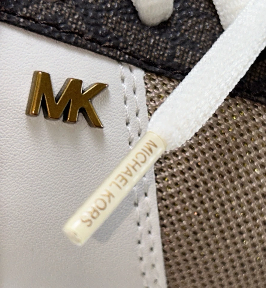 NUEVO MICHAEL KORS Zapatos Para Mujer Talla 7 Tenis Dorado Pálido CALLAN Runner $175 Foto 4 de 4