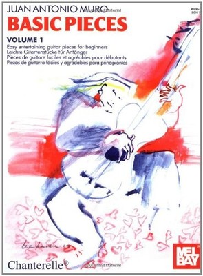 BASIC PIECES FOR GUITAR, VOL. 1 (MEL BAY VERSION) By Juan Antonio Muro EXCELLENT