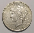 1923 S Peace Dollar, circulated