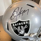 Bo Jackson Signed Oakland Raiders Football Helmet, BAS Authenticated