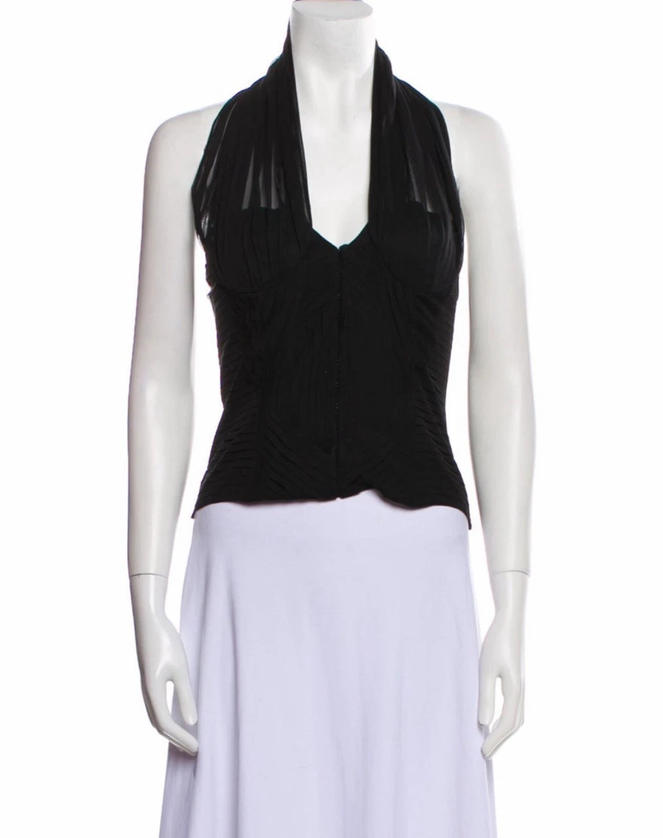 GUCCI archive ノースリーブ タンクトップ ブラック XS シルク 25+ Gucci Silk Black Tops for Women for sale | Updated Oct 2026