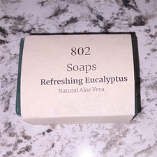 802 Soaps Eucalyptus Aloe Vera Body Bar Soap for Body Hands