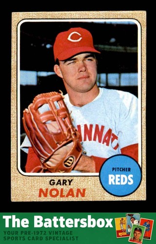 Gary Nolan #196 1968 Topps card