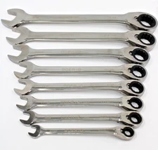 Blue Point BOER708 8 Piece Ratcheting Wrench Set SAE Sizes 5/16" To 3/4"