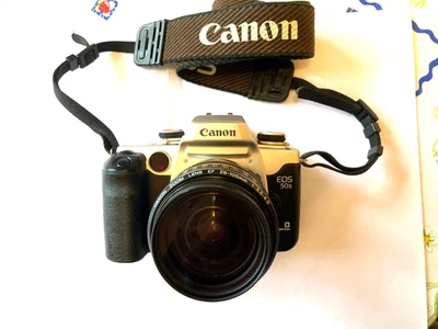Appareil photo reflex argentique Canon EOS 1000FN et EOS 50E déclencheur à distance 77 mm polarisant et UV - Photo 1/4