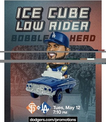 PRESALE Ice Cube 2026 LA Dodgers Low Rider Trophy Bobblehead 5/12 PRESALE Ice Cube 2026 LA Dodgers Low Rider Trophy Bobblehead 5/12