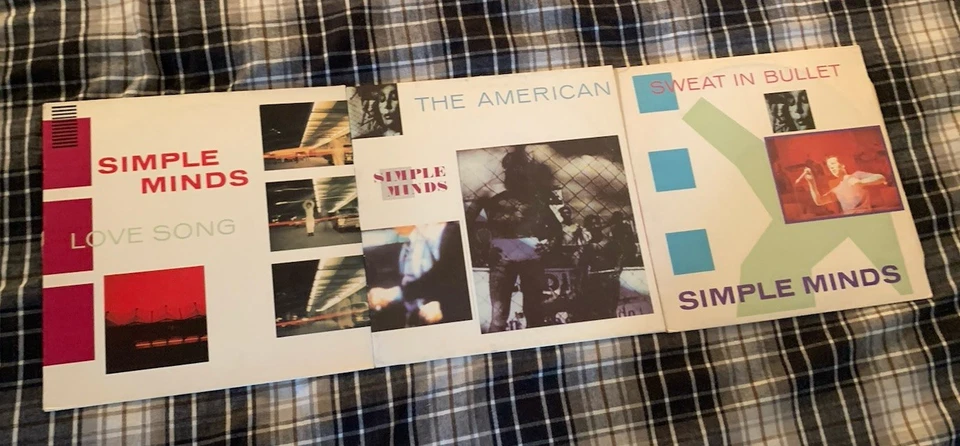 SIMPLE MINDS (3 12” Single EP Lot) Love Song American Sweat Bullet Vinyl (LP) UK - Image 2 of 4