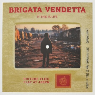 BRIGATA VENDETTA IF THIS IS LIFE USA 1-SIDED PROMO 7  PICTURE DISC FLEXI NEW