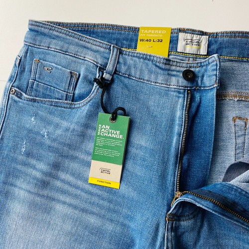 Camel Active Toronto Herren Blau Regular Kegelförmig Zerrissene Jeans Eu W40 L32 - Bild 5 von 16